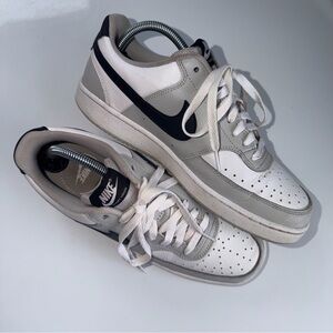 Nike | HV0927-097 Mens Court Vision Low sneakers white, black, & grey size 8